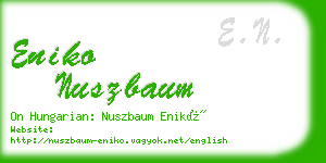 eniko nuszbaum business card